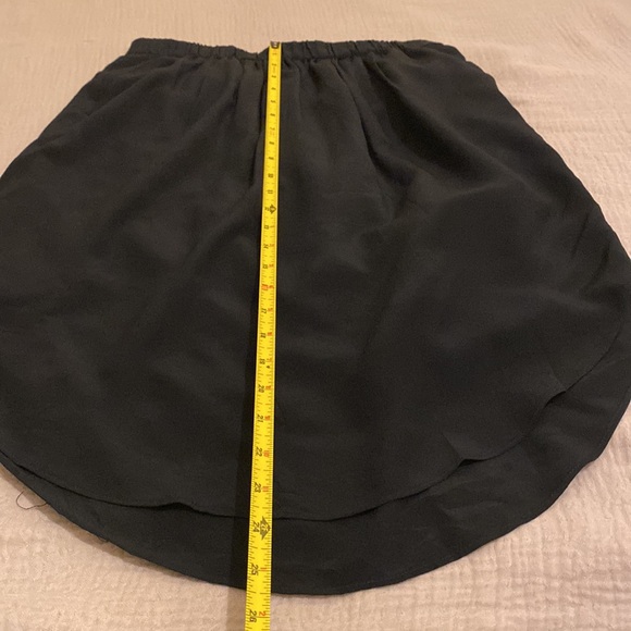 Madewell Black 100% Silk Mid-length Straight Island Skirt Elastic Waist. Size S - Picture 8 of 9
